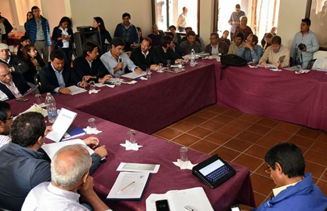 Reunión del gabinete provincial en Guachipas