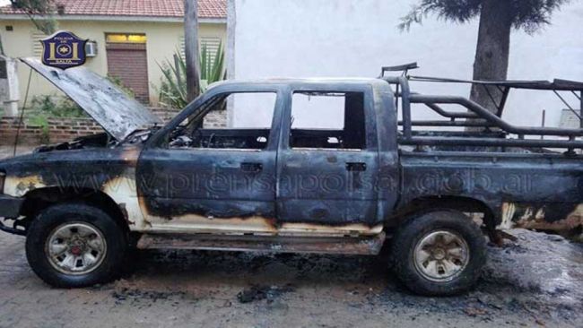 Así quedó la camioneta Toyota