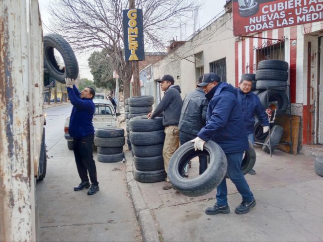 Decomiso de cubiertas viejas