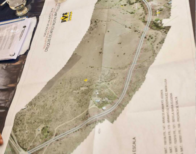 Plano de la avenida aprobada