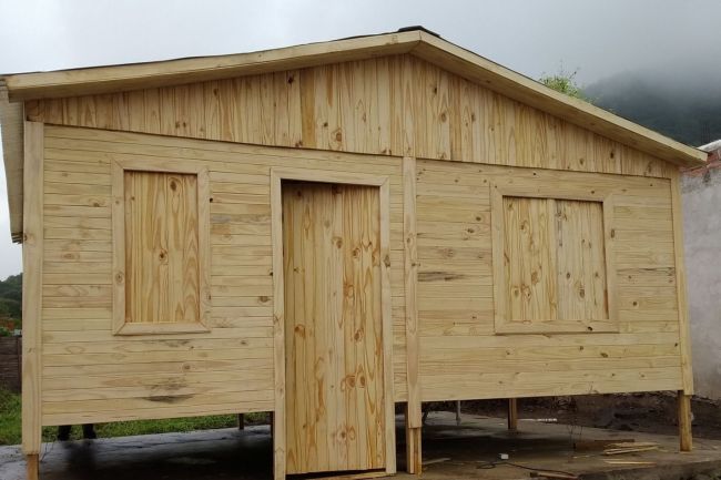 Estafa con casas prefabricadas