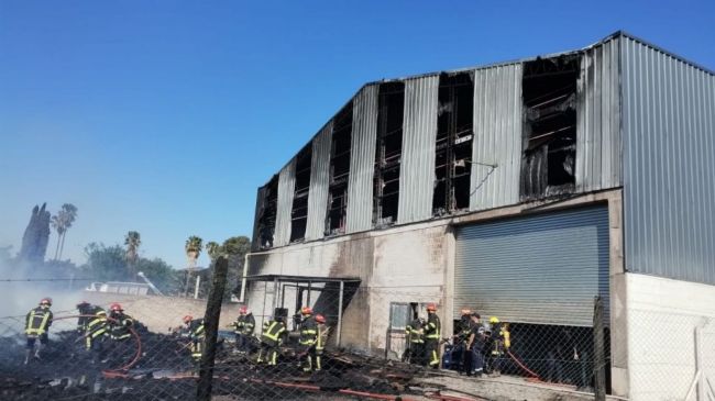 Incendio en zona sur