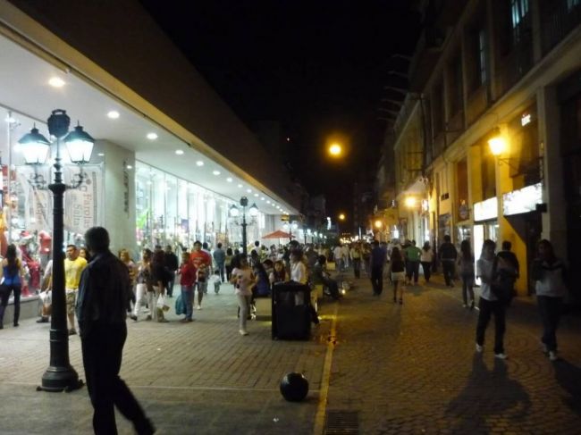 La noche de las peatonales