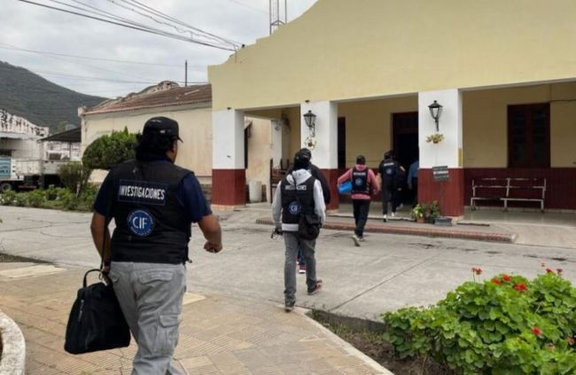 Uno de los allanamientos