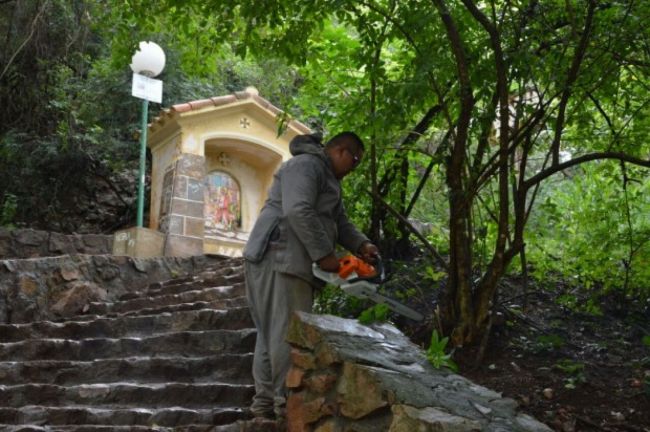 Las escalinatas del cerro