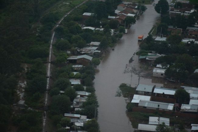 La inundación en Las Lajitas