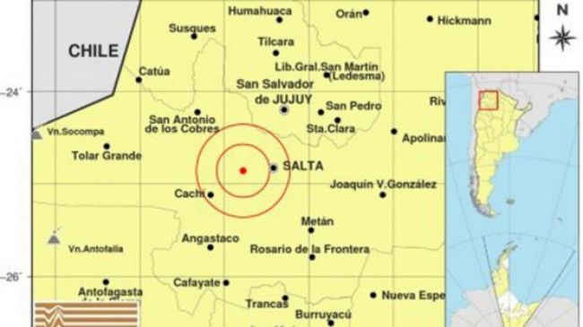 Sismo en Salta