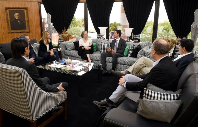 Reunión con la comitiva del BID