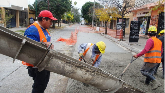 Obras en las calles de Salta