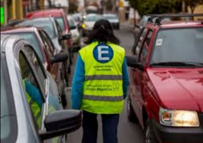 Estacionamiento medido congelado