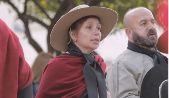 El gauchaje acompañando los actos