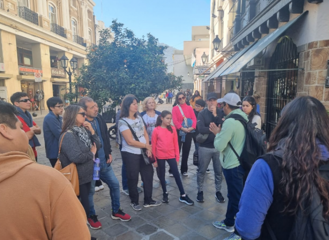 Turistas en la ciudad