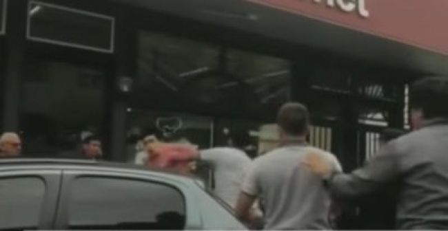 Las imágenes del altercado