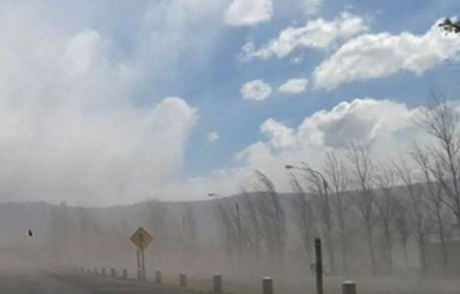 Alerta por fuertes vientos