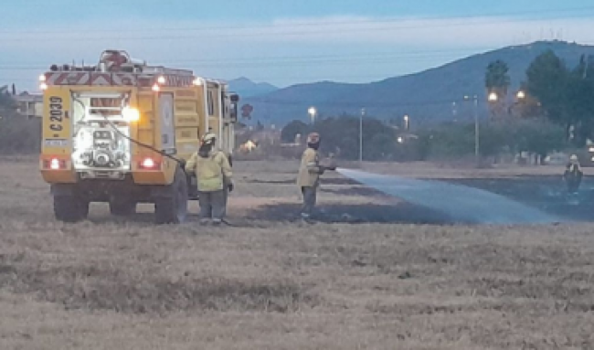 Incendio de pastizales