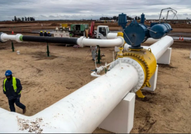 Obra de reversión del gasoducto