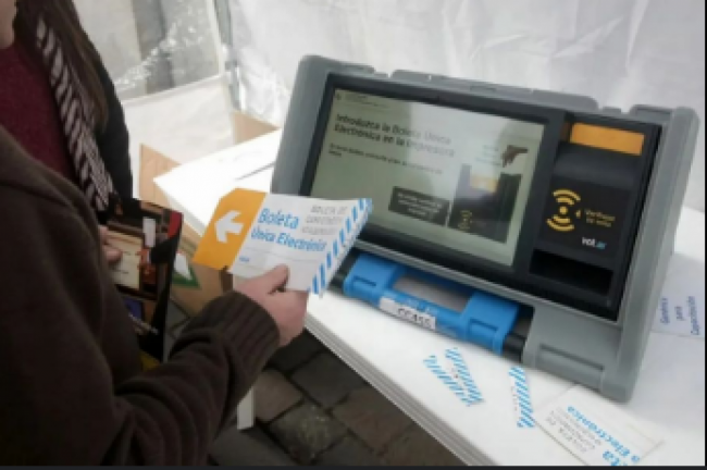 En la elección provincial se usará voto electrónico