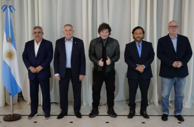 Milei con gobernadores