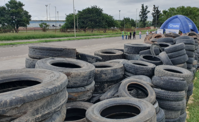 Ya se lograron acopiar 300 toneladas de cubiertas