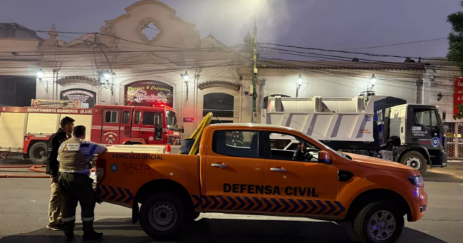 Incendio en el mercado