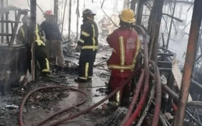 Incendio en el Mercado