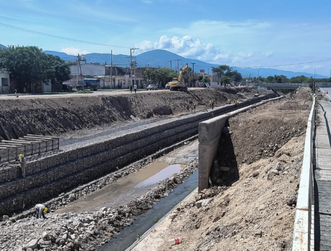 Obra del canal de Yrigoyen