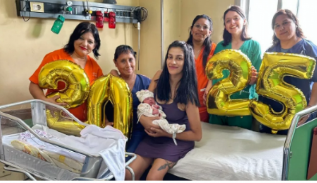 Primer nacimiento de 2025 en Salta Capital