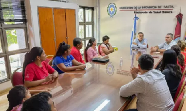 Reunión el el Ministro Mangione