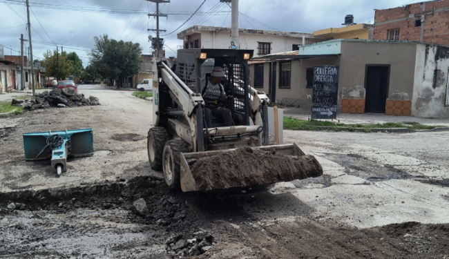 Trabajos en villa Lavalle