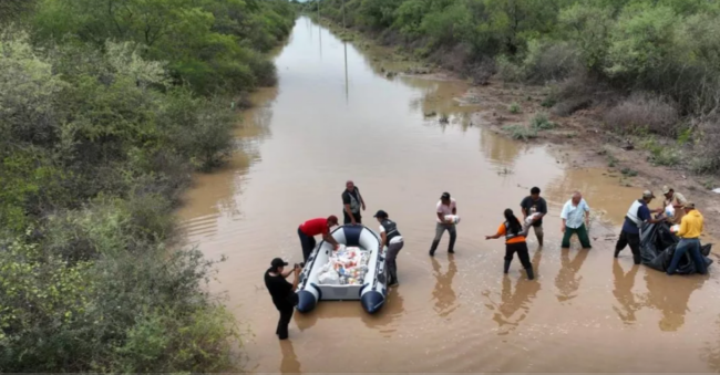 Asistencia a áreas afectadas
