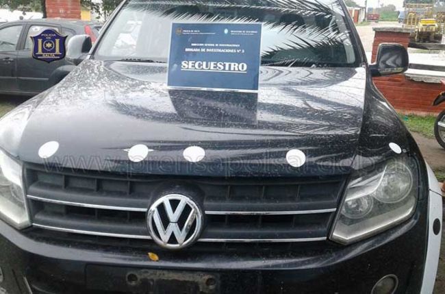 La camioneta recuperada