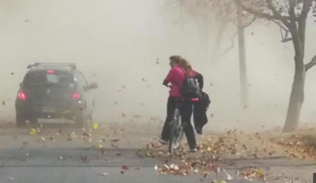 Vientos fuertes precederían la baja en la teperatura