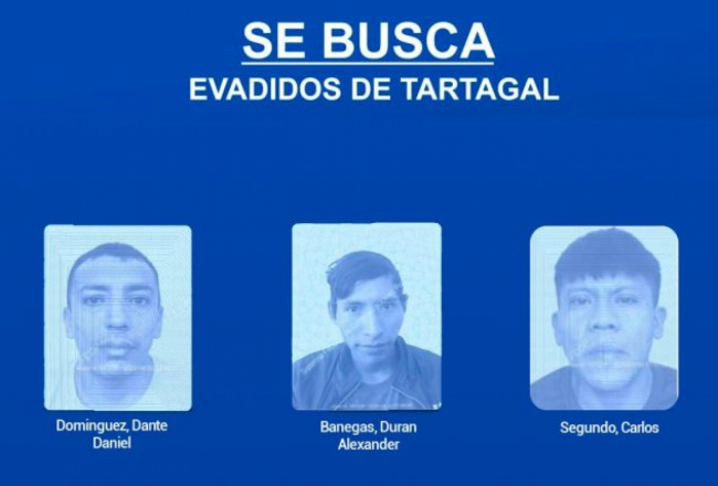 Buscan a 3 evadidos