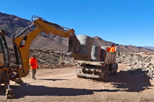 Trabajos en el departamento Molinos