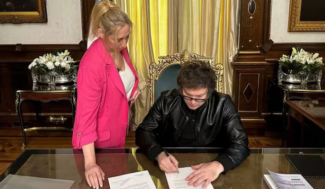 Los Milei y la lapicera vetadora