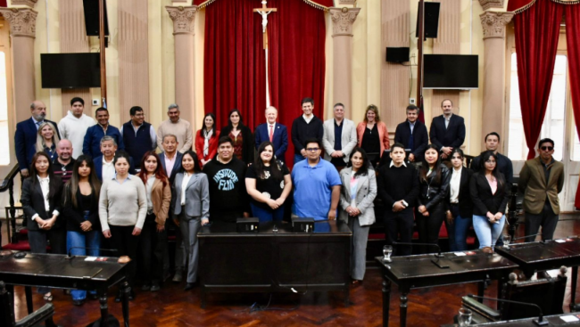 Estudiantes en el Senado