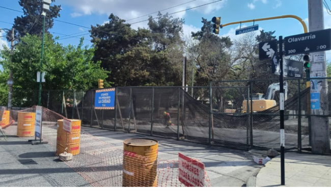 Obra en San Martín y Olavarría