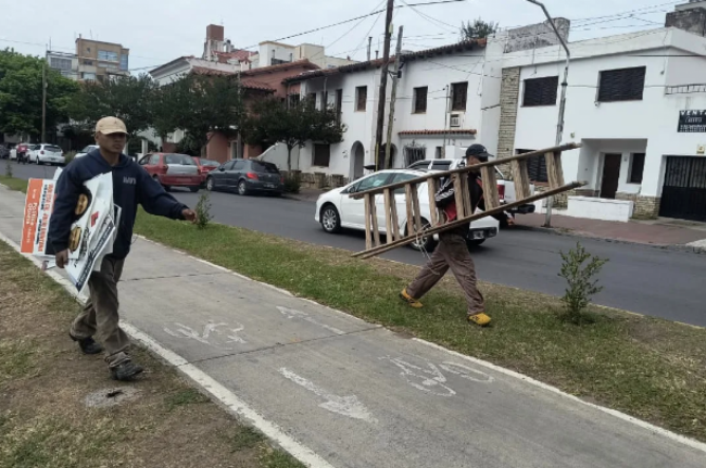 Retiro de cartelería