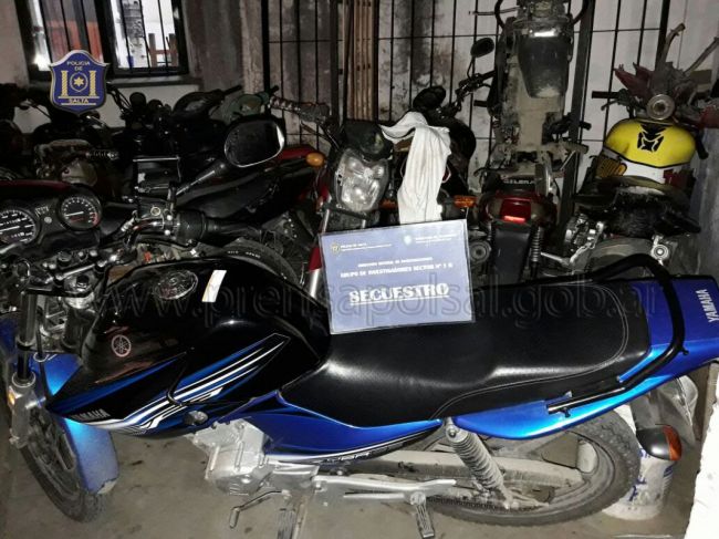 Motocicleta secuestrada