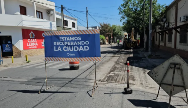 Obras en calles de la ciudad