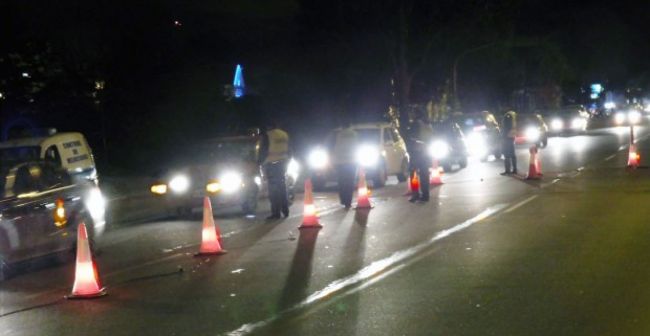 Operativo de control vehicular