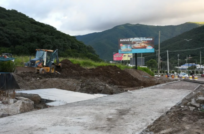 Obras en el acceso a Salta