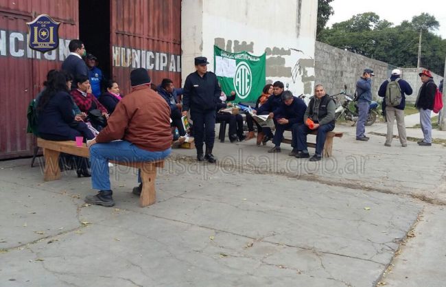 La protesta en Cerrillos