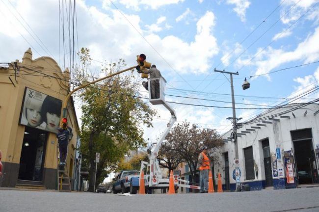 Trabajos en semáforos