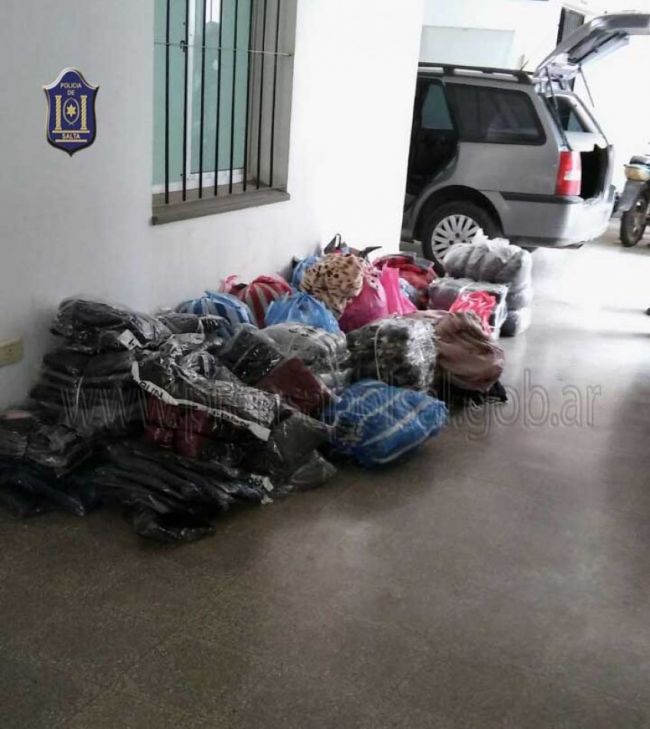 Ropa decomisada