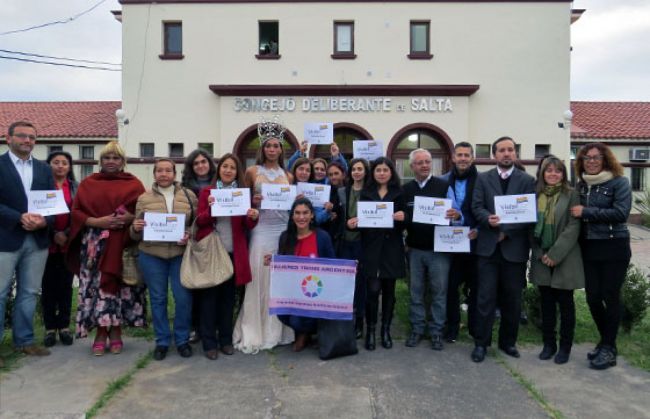 Se izó la bandera que identifica a ese colectivo