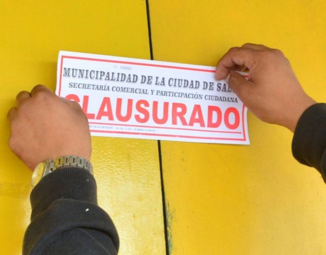 Clausuras del fin de semana