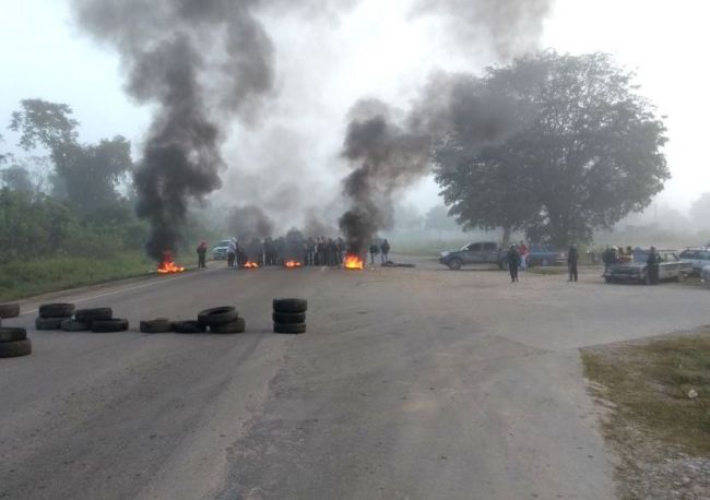 Corte en la ruta nacional 50 Crédito foto:Radio Güemes