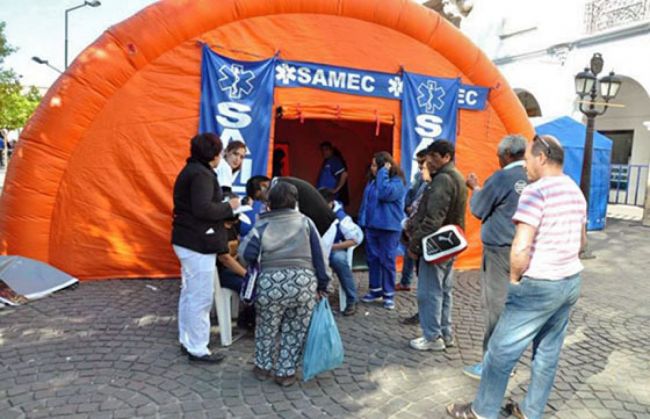 Puesto del SAMEC en el Centro