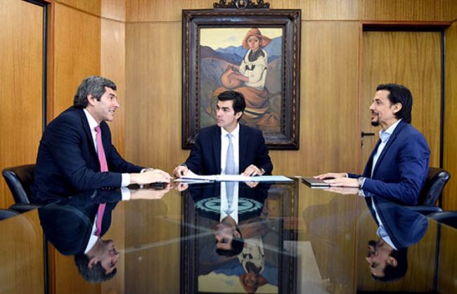 Urtubey con Parodi y su sucesor, Yarade